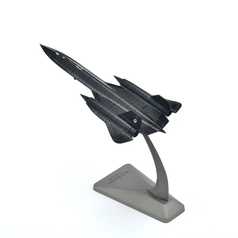 SR-71A Blackbird 1:200 Modelo em Escala de Metal com Suporte - Lutador Lendário em Sua Coleção!